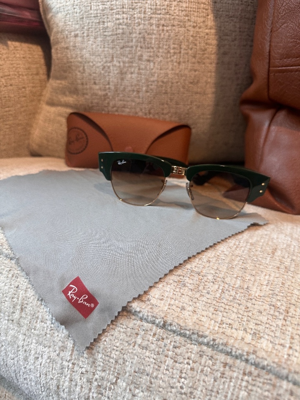 Ray-Ban RB0316S Mega Clubmaster Green Sunglasses - Picture 2 of 6